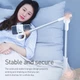 Подставка для телефонов пантограф на струбцине Baseus Unlimited adjustment lazy (4-6,5"). Silver - изображение 9