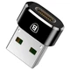 Переходник Baseus USB Male To Type-C Female Adapter Converter 3A (CAAOTG-01) Черный - изображение 2
