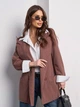 Пиджак удлиненный женский ISSA PLUS 15019 XL Коричневый (issa2007682675760) - изображение 1