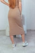 Спідниця в рубчик 404ANI 3XL БІЖ - зображення 2