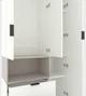 Шкаф Metkas Home A002L 1000x420x2300 мм ЛДСП Белый Снег-Кашемир (MA002L-BK) - изображение 4