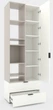Шкаф Metkas Home A001L 800x420x2300 мм ЛДСП Белый Снег-Кашемир (MA001L-BK) - изображение 2