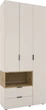 Шкаф Metkas Home A002L 1000x420x2300 мм ЛДСП Кашемир-Дуб Артизан (MA002L-KD) - изображение 1