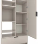 Шкаф Metkas Home A001L 800x420x2300 мм ЛДСП Кашемир (MA001L-K) - изображение 4
