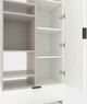 Шкаф Metkas Home A001L 800x420x2300 мм ЛДСП Белый Снег-Кашемир (MA001L-BK) - изображение 4