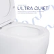 Унітаз-компакт Qtap Robin Ultra Quiet безободковий з сидінням Soft-close QT13226089AW - зображення 5
