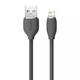 Кабель Baseus Jelly Liquid Silica Gel Fast Charging Lightning 2.4A 1.2m Black - зображення 1