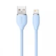 Кабель Baseus Jelly Liquid Silica Gel Fast Charging Lightning 2.4A 1.2m Blue - зображення 1