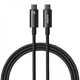 Кабель Baseus Tungsten Gold Fast Charging Type-C to Type-C 240W 3m Black - изображение 4
