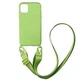 Чохол с ремінцем Wave Strap Silicone Case для Apple iPhone 13 Green - зображення 1