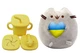 Мягкая игрушка Pusheen cat S&T с сердцем и Поильник-непроливайка МИШКА силиконовый Желтый (n-10564) - изображение 1