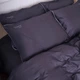 Комплект постельного белья MirSon Семейный 2 x 143 x 210 см 0240 Iron Grey Freedom Сатин Elit (2200008706746) - изображение 5