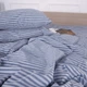 Комплект постельного белья MirSon Семейный 2 x 143x210 см Royal Soft Stripe 30-0030 Georgia Сатин (2200009298417) - изображение 3