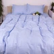 Комплект постельного белья Mirson семейный 2 x 143 x 210 см Stripe 30-0022 Satin Blue sky (2200007754991) - изображение 4