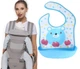 Хипсит, Эрго-рюкзак, кенгуру, переноска Baby Carrier 6в1 Серый слюнявчик-трансформер (n-9898) - изображение 3