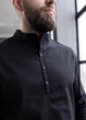 Мужской комплект из льна MonsterBrand XL (52) Черный, рубашка и брюки - изображение 8