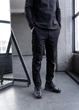 Мужской комплект из льна MonsterBrand XL (52) Черный, рубашка и брюки - изображение 9