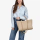 Сумка женская кожаная тоут большая Regina Notte Tote 3933 Светлый тауп - изображение 2