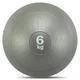 Слэмбол мяч набивной 6кг d-23 см Slam Ball Record для кроссфита и фитнеса резина минеральный наполнитель серый FI-5165-6 - изображение 1