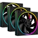 Кулер для ПК ID-Cooling AF-127-ARGB-K TRIO — 3×120×120×27 мм, 500–2000 об/хв, 78 CFM, 4-pin PWM, ARGB-підсвічування - зображення 1