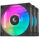 Кулер для ПК DeepCool FD12 ARGB 3-pack 120x120x25mm 2050RPM Black (R-FD12-BKAPN3-G) - зображення 1