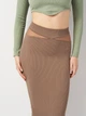 Юбка женская Zara 1014/319 XS/S Коричневая (01014319942103) - изображение 4
