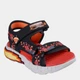 Детские спортивные сандалии для мальчика Skechers Mega-Splash 4K 402161L BKRD 33.5 Красный/Черный (198376948504) - изображение 2