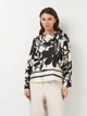 Блузка женская Zara 2526/103/070 M Черно-белая (02526103070033) - изображение 1