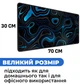 Игровая поверхность (Коврик для мышки) SHLab Pattern Blue SHM-887 (70х30 см) (30380) - изображение 4