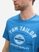 Футболка хлопковая мужская Tom Tailor 1037735-11356 XL Синяя (4068128243217) - изображение 4