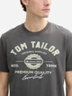 Футболка хлопковая мужская Tom Tailor 1037735-10307 M Серая (4068128280205) - изображение 4