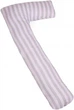 Подушка для беременных и отдыха MirSon №5004 Color Line 17-0600 Stripe White Gray Г-образная 140х40х20 см (2200010969559) - изображение 2