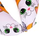 Подушка для беременных и кормления MirSon №5027 Color Line 17-0636 Кот батон Оранжевая 30х170 см (2200010969887) - изображение 5
