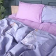 Простынь MirSon Бязь 17-0760 Violet Blossoms 180x220 см (2200010936735) - изображение 3