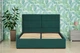 Двуспальная кровать Smart Onda 160х200 см с подъемным механизмом Chicago 11 Темно-зеленая (334100101-11160) - изображение 2
