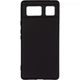 Чохол Silicone Case для Google Pixel 6 бампер із мікрофіброю чорний - зображення 1