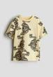 Футболка желтая Тигры H&M 122-128см (400010449) - изображение 1