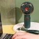 Ручной вентилятор на аккумуляторе Pet's Paw двухскоростной мини-вентилятор с подсветкой и ремешком, 13.5х6.5х4 см, зеленый (103559807) - изображение 2