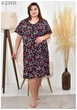 Халат женский большого размера UF-Fashion МA-23435 52 черный - изображение 1