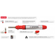 Микрогорелка Intertool 12 мл 1300°C с аксессуарами 7 ед. (GB-0005) - изображение 2