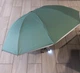 Парасолька 10 спиць зворотного складання реверсна автоматична Umbrella з LED ліхтариком та світловідбівною стрічкою Зелений - зображення 2