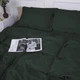 Наволочка с ушками MirSon Satin Stripe 30-0017 Green 70x70 см (2200005254196) - изображение 1