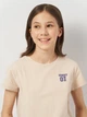 Подростковая футболка для девочки Coccodrillo Everyday Girl A WC5143223VGA-002 140 см Бежевая (5904986486955) - изображение 4