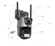 Уличная охранная поворотная WIFI камера Dual Lens Zoom 8MP сирена (5712CS503) - изображение 7