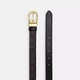 Ремень женский из натуральной кожи Coach Sculpted C Buckle Cut To Size Reversible Belt blt-5 99 см Черный (195031079948) - изображение 2