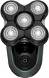 Мужская бритва Remington Bald Head - функция Turbo Boost с литиевыми вращающимися головками, 5 бритвенных головок, сбор волос, триммер, водонепроницаемый - изображение 11