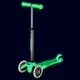 Трехколесный самокат Mini Micro Deluxe Glow LED светится в темноте - Ледяной лайм - изображение 1