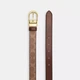 Ремень женский из натуральной кожи Coach Harness Buckle Cut To Size Reversible Belt blt-11 109 см Коричневый (196395558322) - изображение 2