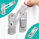 Дверной замок - защелка Door Lock задвижка / засов из нержавеющей стали для развижных дверей / ворот / шкафа + винты, серебристый (101758999) - изображение 5