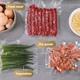 Вакууматор для продуктов Vacuum Sealer, компактный бытовой вакуумный упаковщик с LED-индикатором для мяса, рыбы, овощей и фруктов, домашний вакуумный запайщик пакетов, питание 220 В Белый, VCCE-1-White - изображение 3